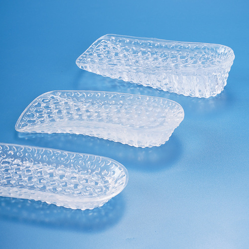 Women's invisible 7-inch heel pads, soft silicone insoles for comfortable and non-fatiguing wear, suitable for ladies' martens boots, men's half-pads.