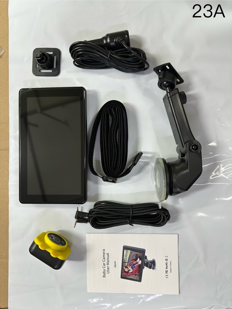 Cross-Border New Product In-Car Baby Monitor Hd 1080P Camera with Rear Pull 7inch Car Baby Monitor