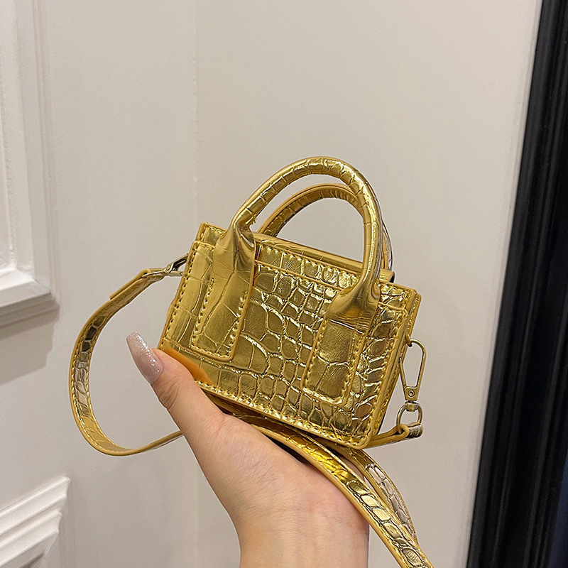 Crocodile pattern for women 2024 new model, high-end western-style texture, crossbody shoulder bag, hand-held small_voghion.com
