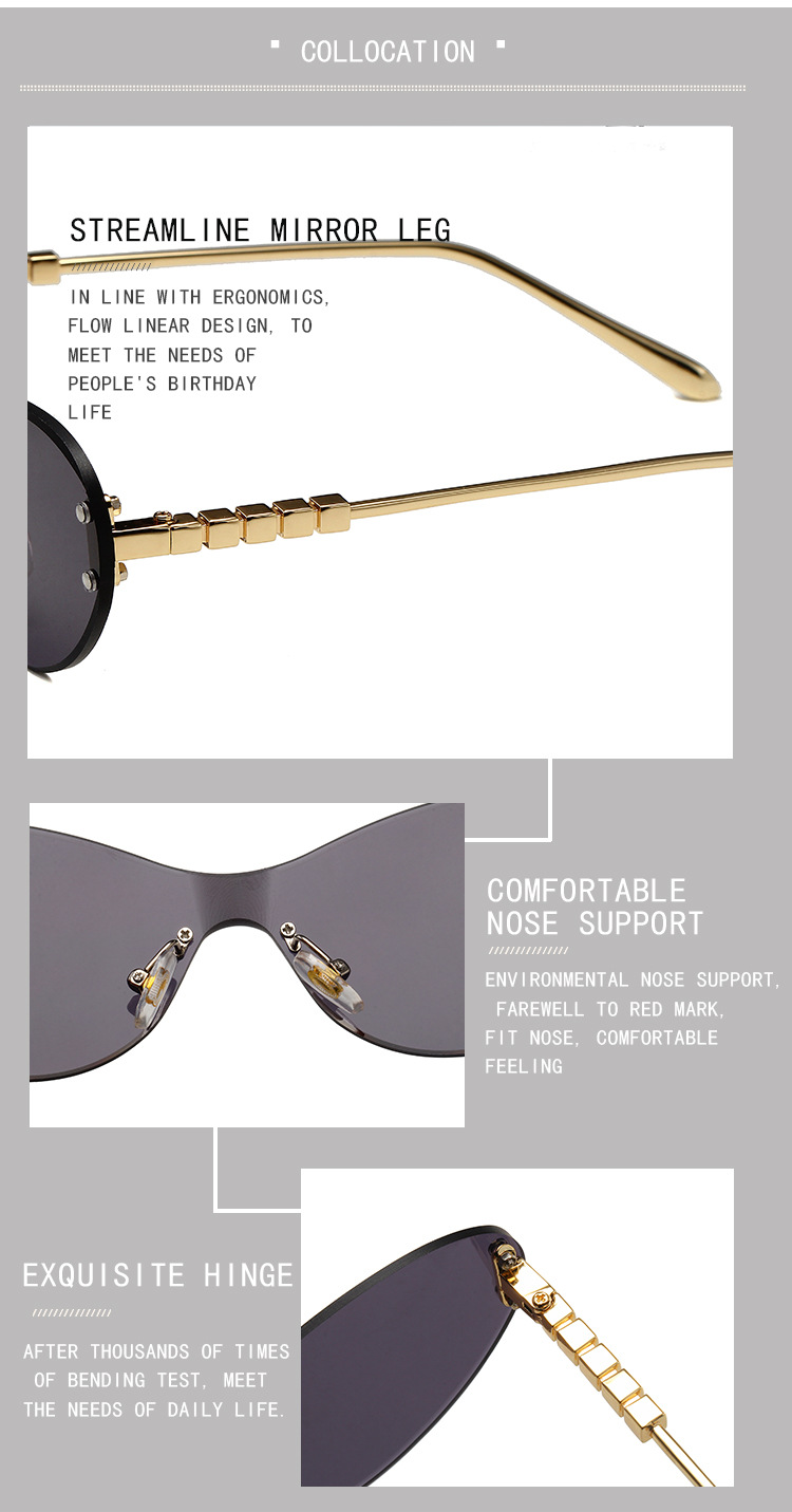 Men's Sunglasses New Ring Shaped Frameless Ocean Lens Sunglasses Anti Ultraviolet Catwalk Outdoor Driving Sunshade Fashion Sunglasses_viptrois.com