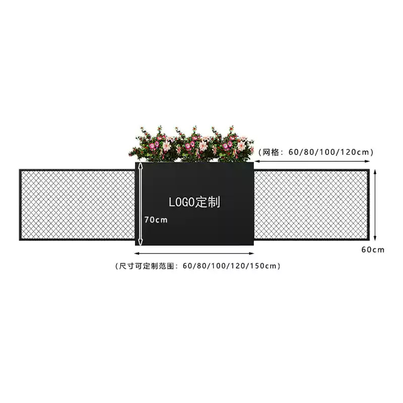 Caja de flores de balcón combinación de maceta de acero inoxidable terraza caja de plantación de tarjetas de escalones barandilla diseño gratuito caja de flores exclusiva