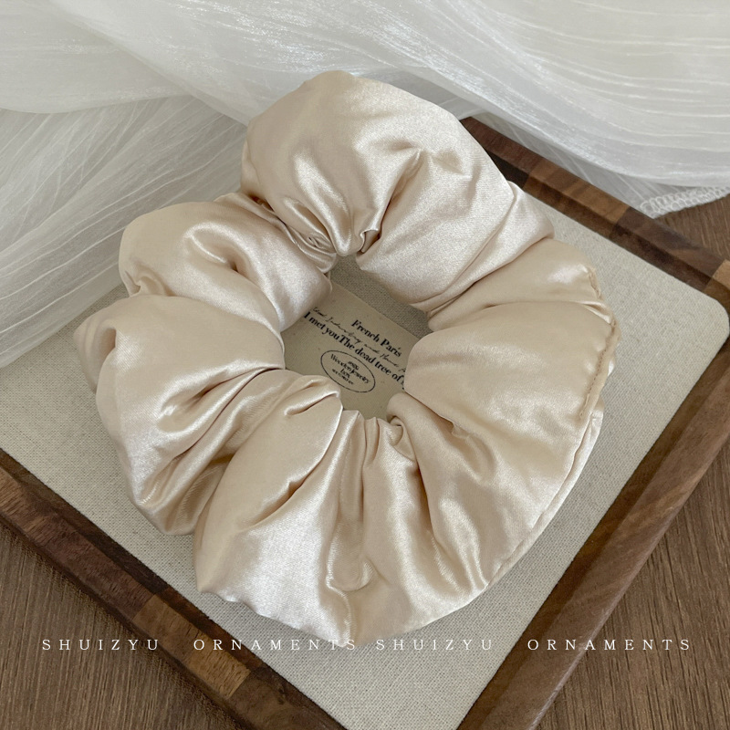 Otoño y invierno anillo de cabello de intestino para niñas de alto nivel de peluche cuerdas de cabello simples y versátiles de alta elasticidad correa de cuerdas de cabello tocado