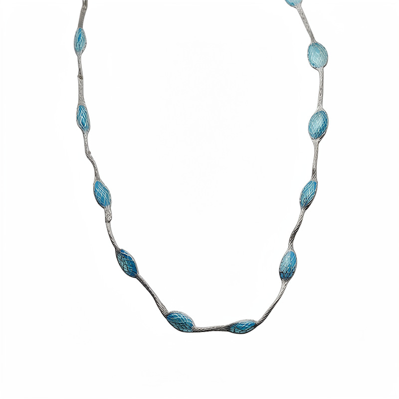 Collar de pulsera redonda de zircon de color lujo ligero nicho de alto nivel sensación de cadena clavícula temperamento simple conjunto de joyas personales image 6