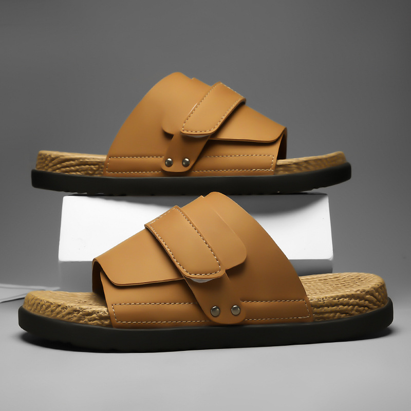 Cross-Border Large Size Casual Birkenstock Shoes for Men in Summer New Style Versatile Soft-Soled Open-Toe Flip-Flops Beach Sandals