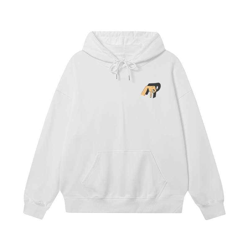 Trendy Brand Palace Finger Shadow Geometric Triangle Logo Print Unisex Loose Casual Autumn and Winter Hooded Sweatshirt