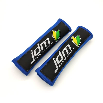 Seat belt shoulder pad, Car seat belt shoulder - jdm-blue