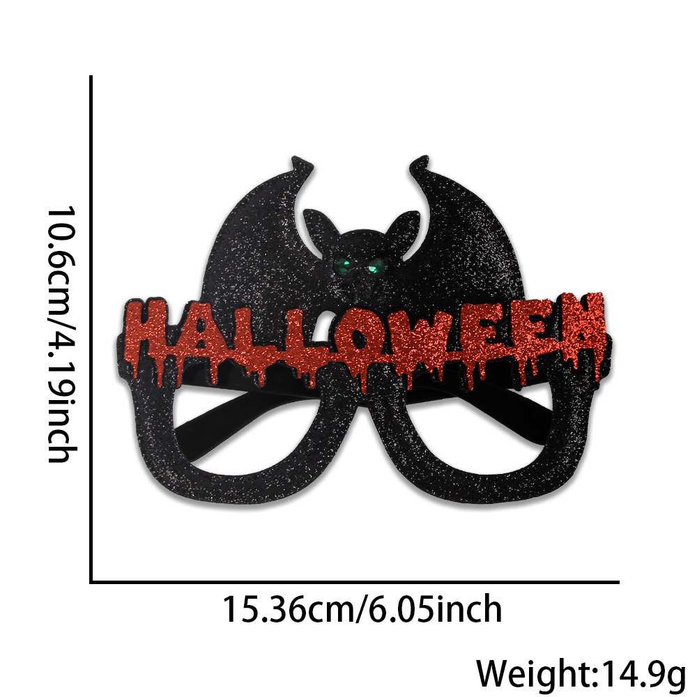 Nuevos adornos de Halloween transfronterizos fantasmas gafas de murciélago de cabello banda fiesta fantasma parodia máscara creativa tocado