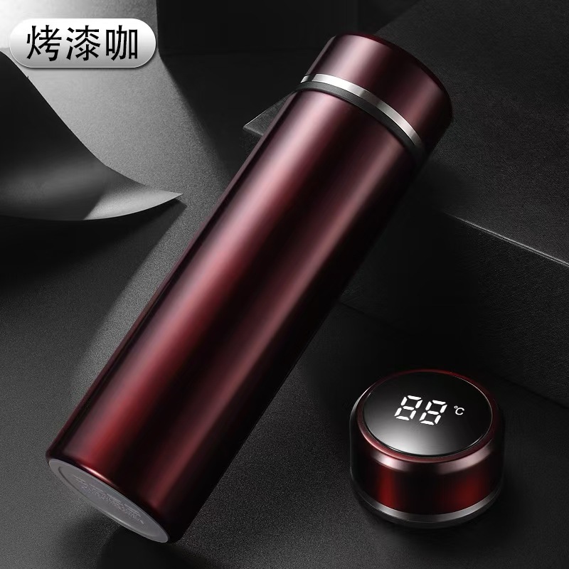 Taza de agua inteligente 316 de acero inoxidable 304 Taza recta de separación de té Regalo unisex Vaso de agua con aislamiento de letras de negocios