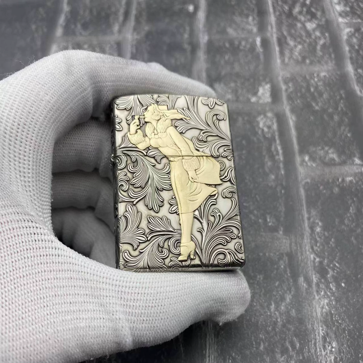 ZORRO Ceratoil Lighter 902s инкрустированный Tang Cerato Wind Женская ветрозащитная зажигалка оптом