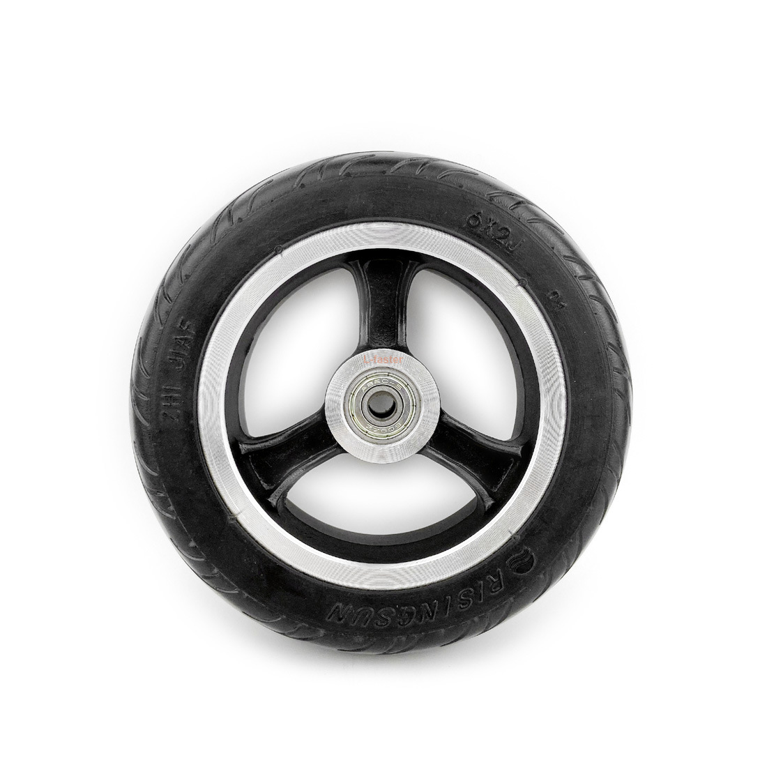 6X2J实心轮滑板车轮胎实心6寸