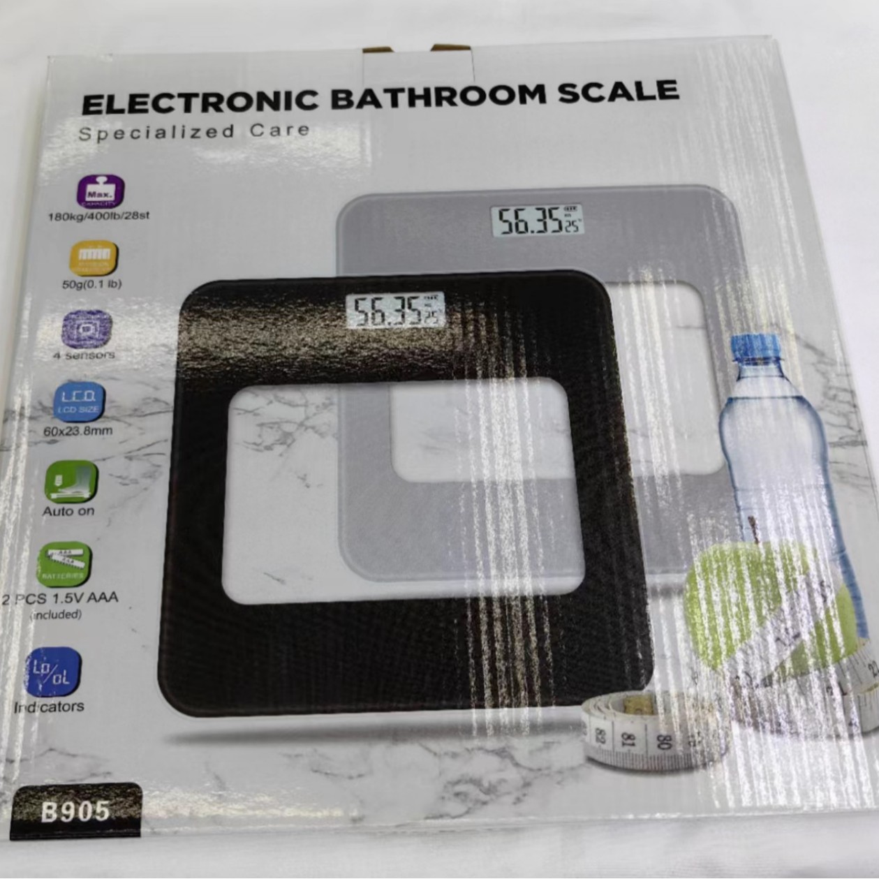 2023 nueva escala de vidrio, escala de salud, escala de baño, escala humana