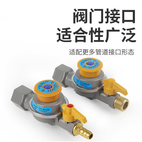 Natural gas self-closing valve gas pipeline household stove front leakage protector overpressure explosion-proof safety self-closing valve