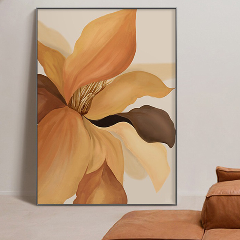 Sofa Background Wall Floor Painting Living Room Art Flower Corridor End Mural Light Luxury Entrance Huge Decorative Painting