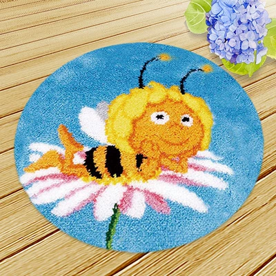 Avtomobil döşəmə paspasları — Cushion Chair Cushion Car Seat Cushion - zd035-little-bee-38cm-white-net-cross