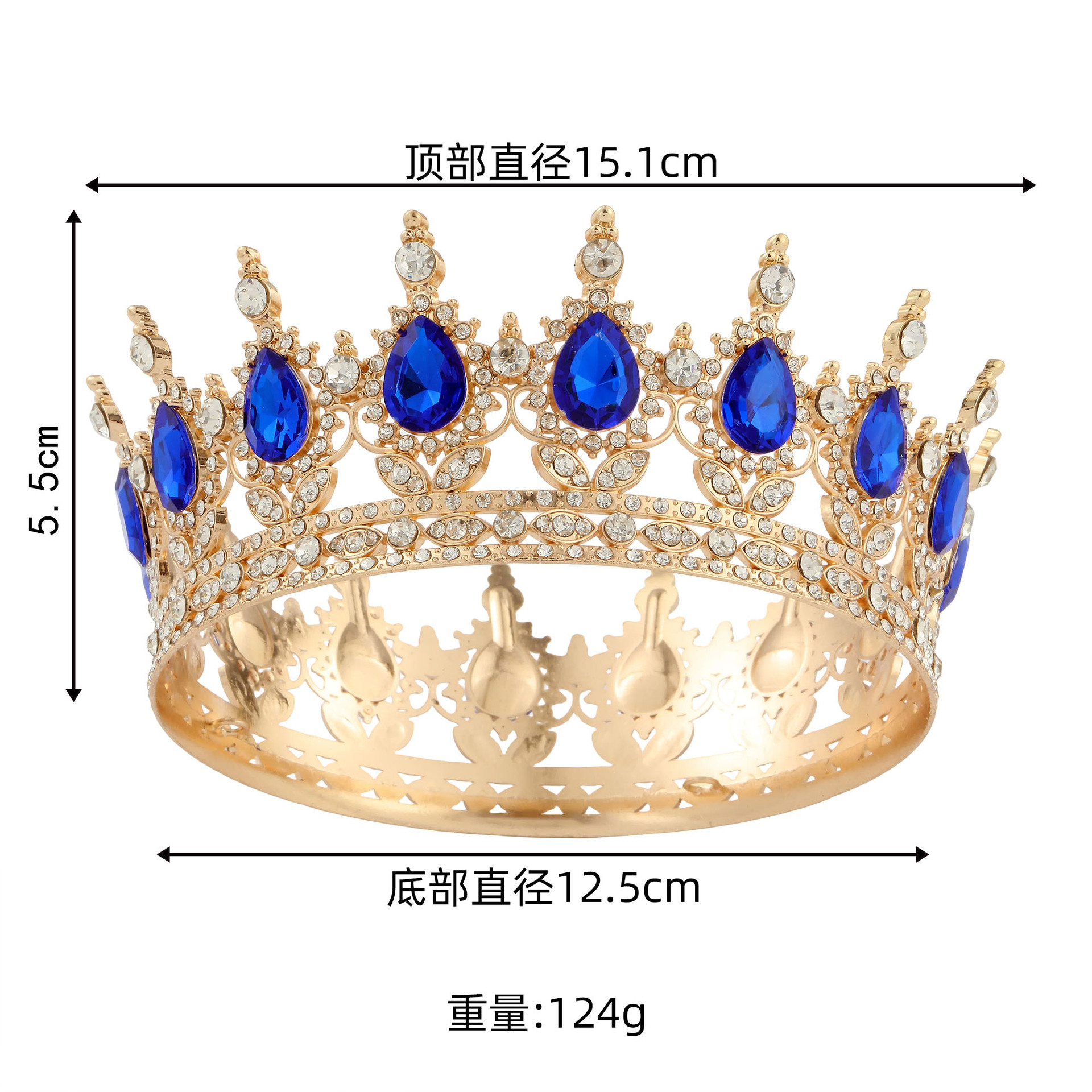 Luz de lujo nuevo espectáculo de boda princesa corona