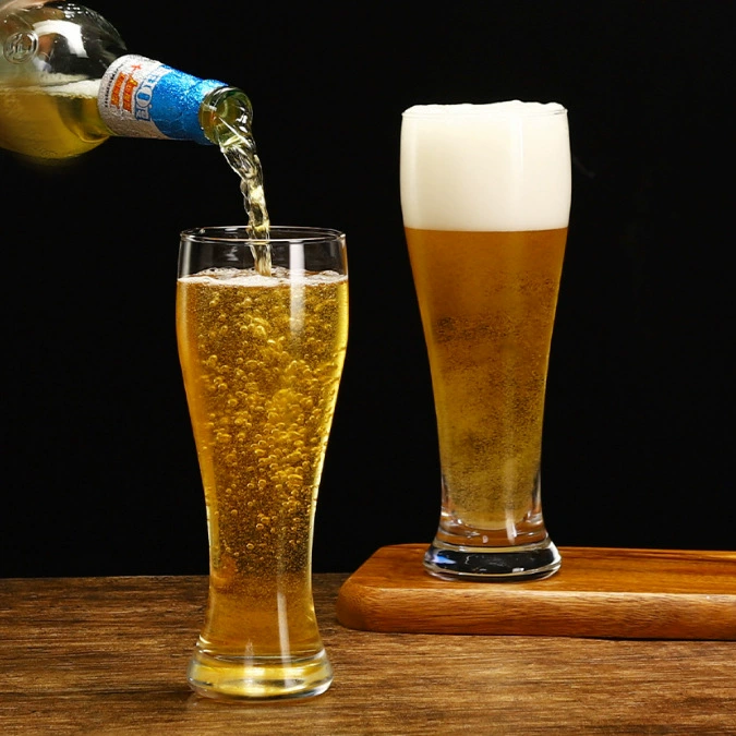 Утолщенная пшеничная кружка для пива для бара Бытовая пивная стеклянная кружка Бытовая кружка 500ml Кровать Пива