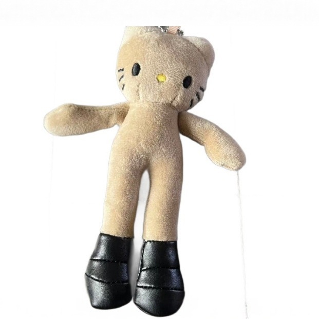 新しいぬいぐるみ長い脚の裸の赤ちゃん猫ぬいぐるみペンダント DIY 衣類白皮黒皮在庫卸売|undefined