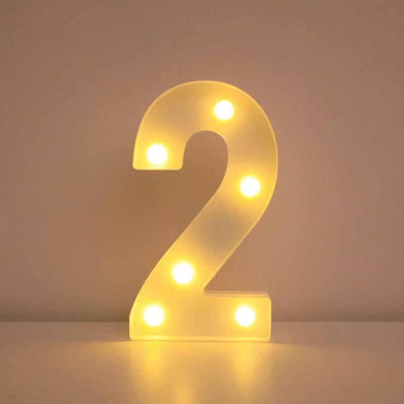 26 lámparas de letras INS viento digital modelado luz de atmósfera propuesta de boda fiesta de cumpleaños decoración de luces