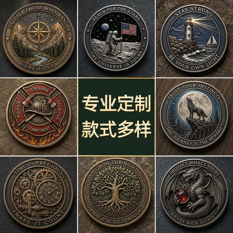 Customized metal commemorative coins, double-sided coins made of zinc alloy with flat enamel finish, imitation enamel with rope edge, custom-made commemorative double-sided coins Customized metal commemorative coins, double-sided coins made of zinc alloy with flat enamel finish, imitation enamel with rope edge, custom-made commemorative double-sided coins