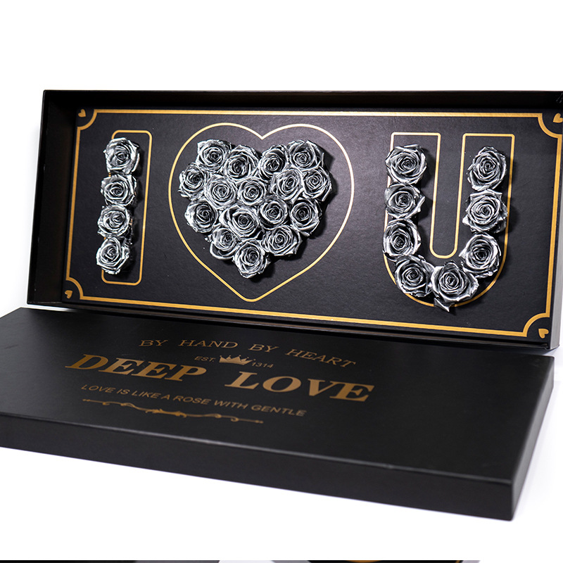 Caja de regalo de rosa amor eterno 520 Día de San Valentín para la novia regalos creativos de fábrica al por mayor adornos flores