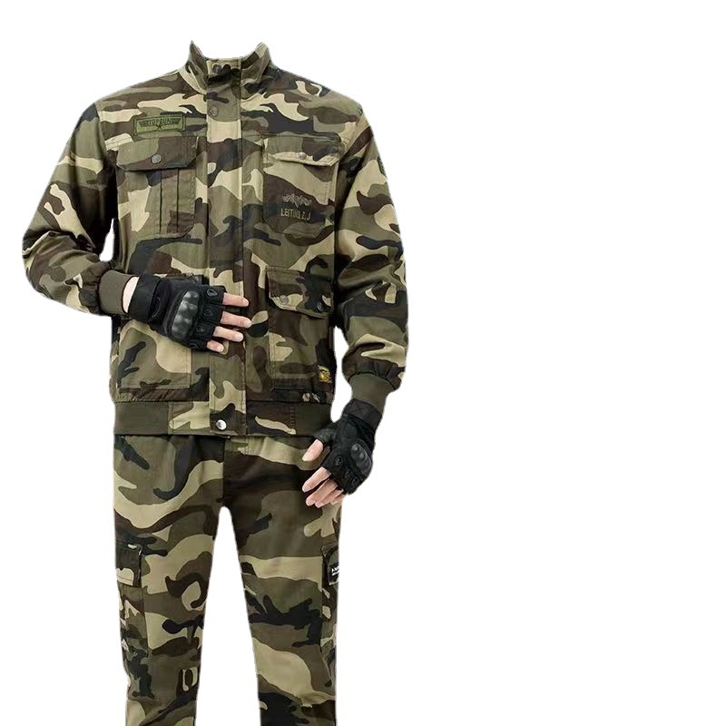 Primavera y otoño trajes de camuflaje de los hombres ropa de trabajo ropa de protección de soldadura resistente al desgaste sitio de reparación de automóviles herramientas