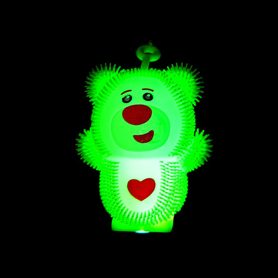 Decompression strawberry bear pinch music vent bear cute squeeze creative children's desktop violent bear ornaments factory wholesale