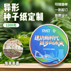 异性种子纸奖牌定制公司周年庆学校运动纪念奖章文创木棉纸纪念章