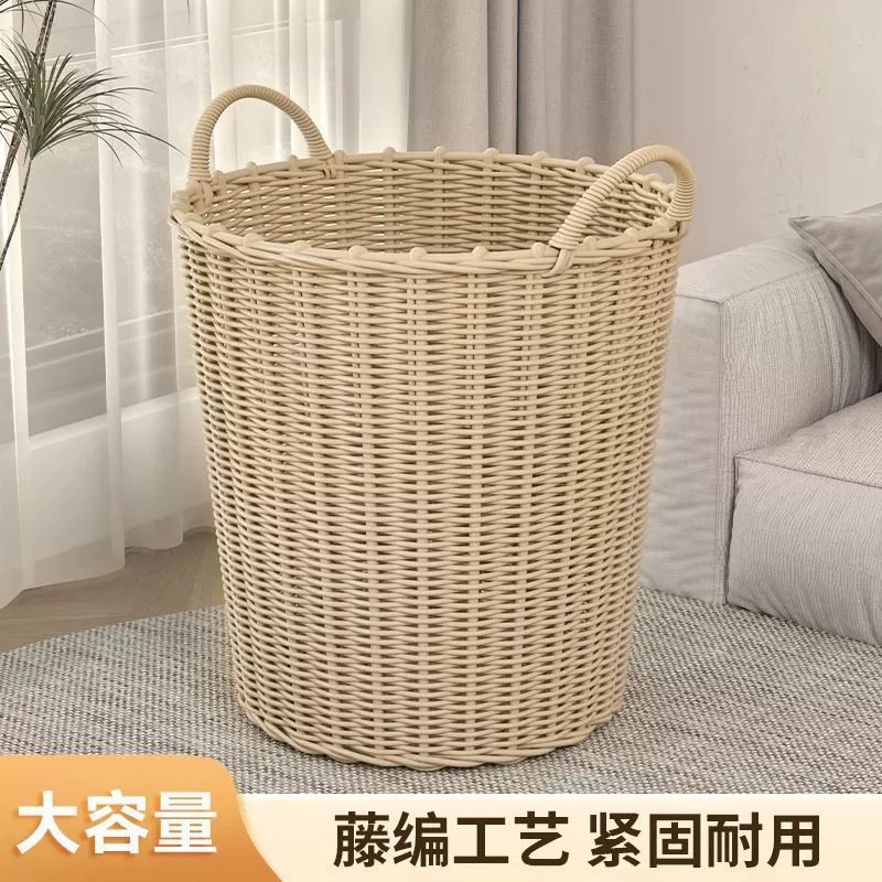 Laundry basket, capacious woven storage basket, DIY