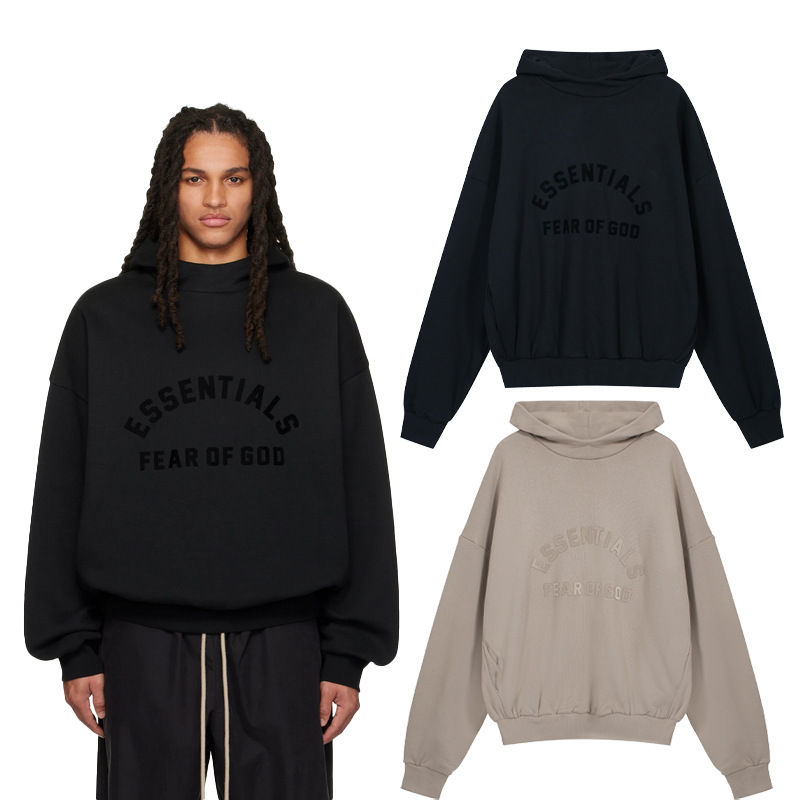 High Street TEMOR DE DIOS ESSENTIALS nueva serie Suelta todo fósforo casual Sudadera con capucha de los hombres