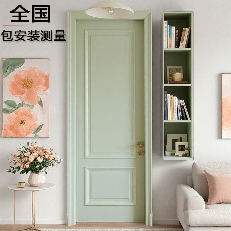 Nationwide Installation Included, Free Color Matching, French Door Paint Process, Indoor Wooden Door, Solid Wood Room Door, Wooden Door, Bedroom Door