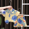 Children's sleeves, summer set, fashionable shorts, shirt for boys, children's clothing, season 2021