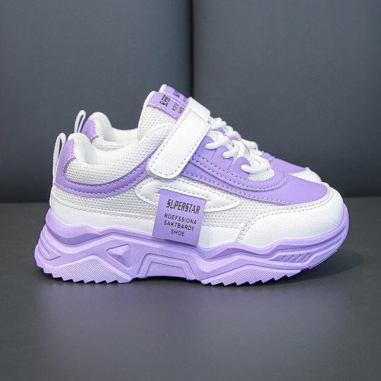 Children's Sports Shoes 2025 Spring & Fall New Style Girls' Breathable Non-Slip Running Shoes Boys' Fashionable Dad Shoes Student Shoes
