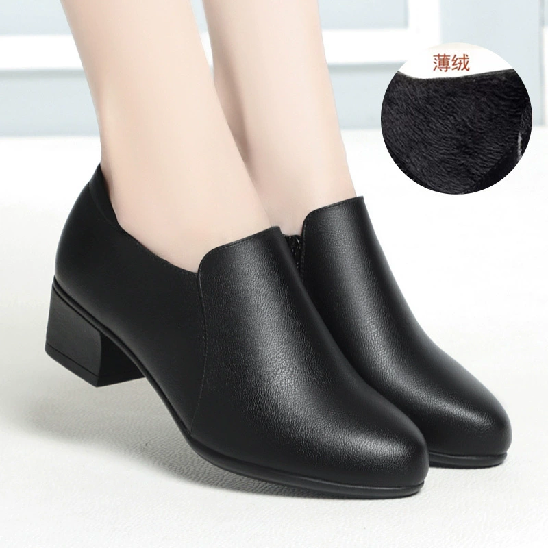 Модные взрывные рабочие туфли черные грязные женские одиночные туфли стюардессы рабочие туфли мягкие подошвы