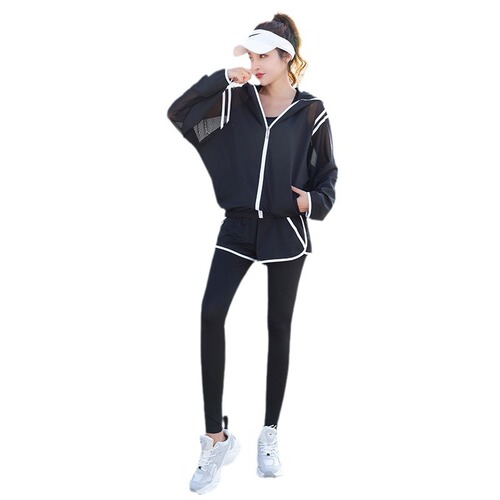 Women's Plus Size Loose Long Sleeve Zipper Yoga Outfit for Autumn/Winter, Exercise, Fitness, Running Set, Breathable and Comfortable