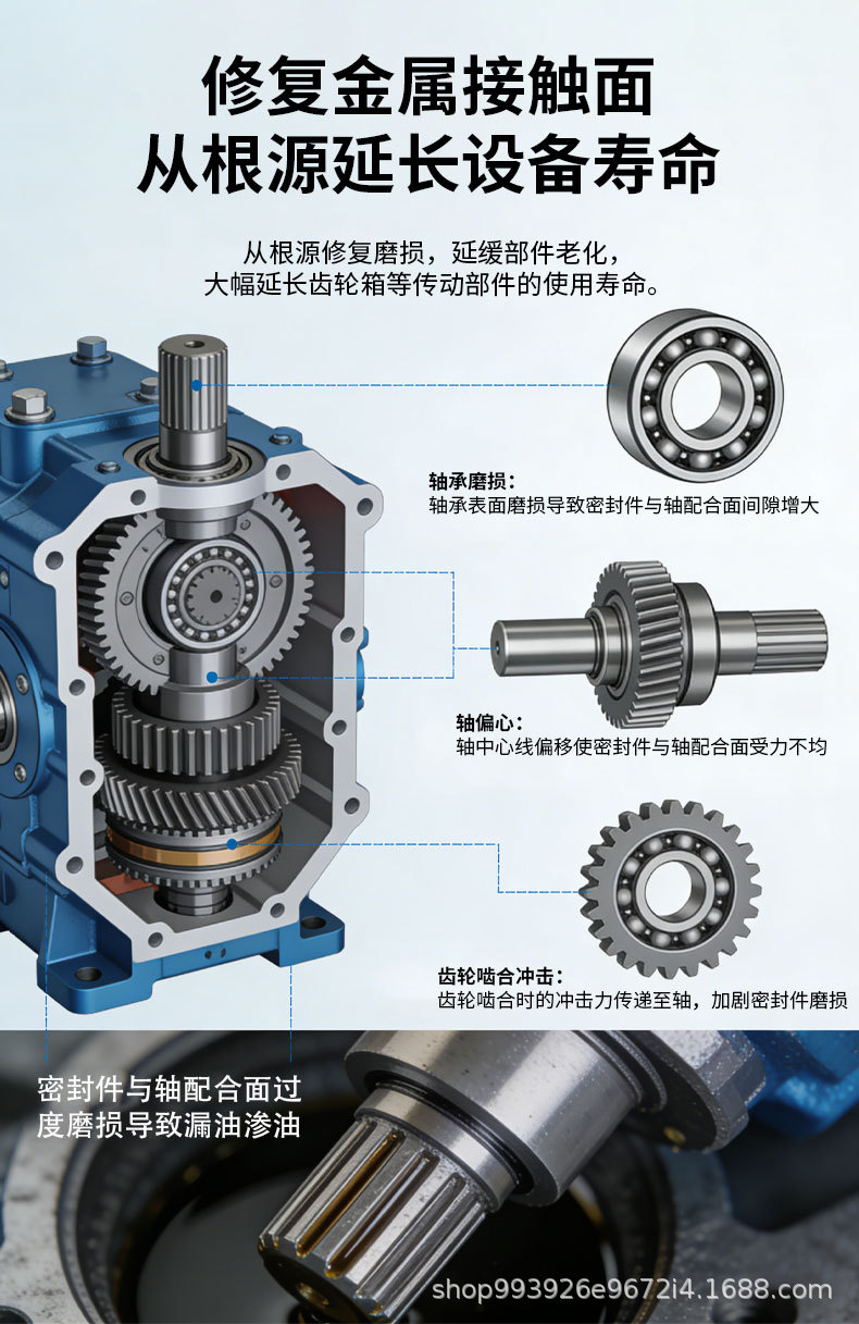 E Road Gearbox Regeneration Repair Agent Liquid Lubricant Anti-Rust Repair Metal Wear Gearbox Specialized