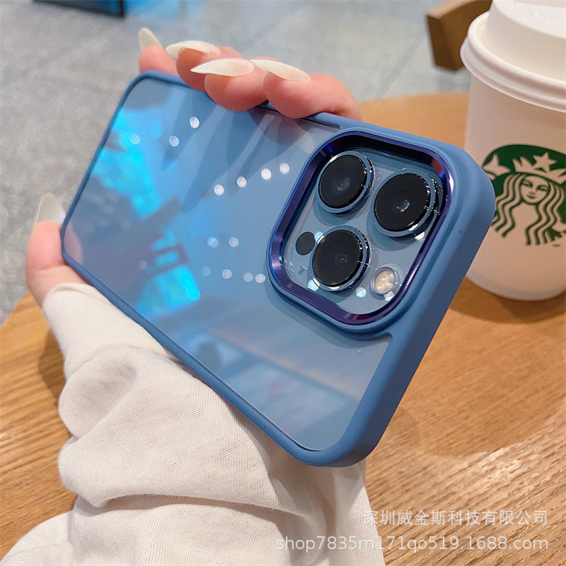 Metal Lens Case Suitable for Apple 15 Phone Case, iPhone 13 Pro Transparent 17 Pro Case, Full Coverage Wholesale 16 Pro
