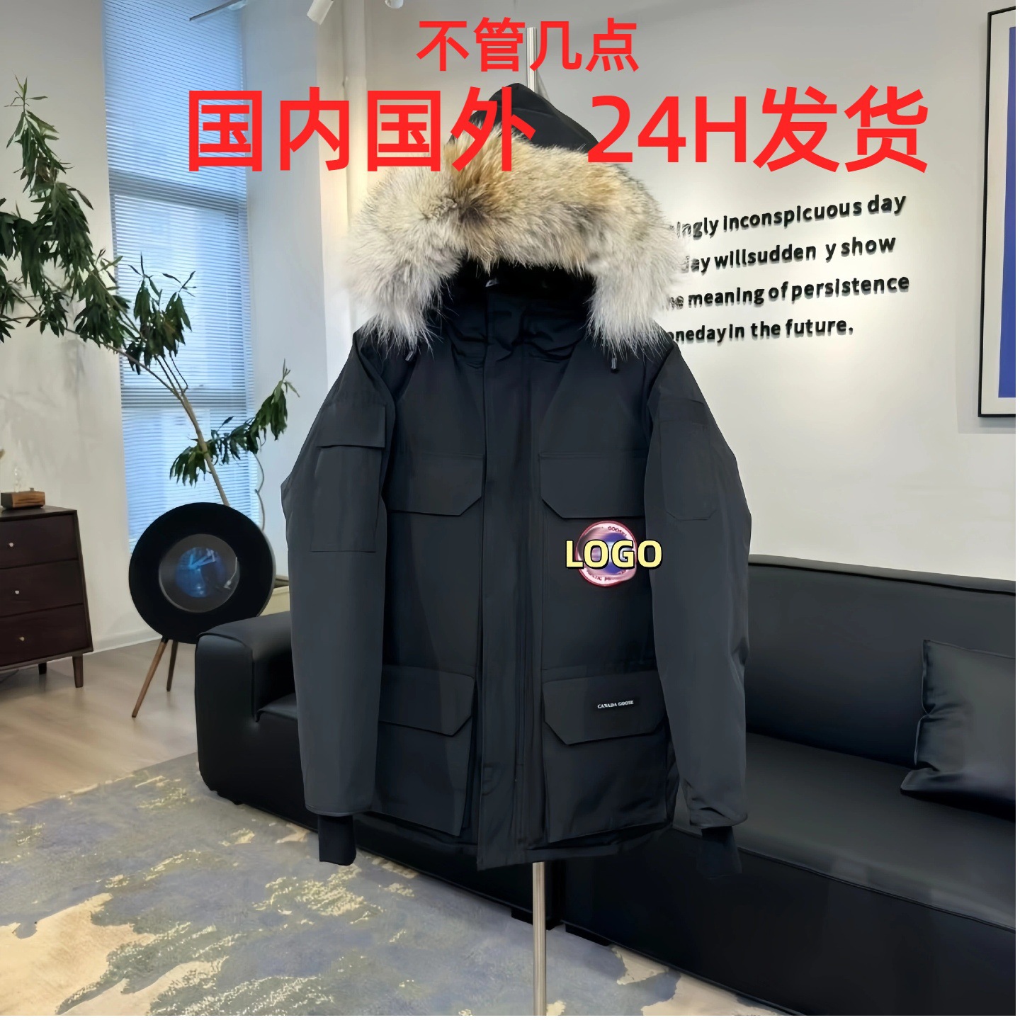 Canada Goose 08 Expedition 4660M Down Jacket, Mid-Length, Parka, Cross-Border Thickened Cold-Resistant Warm Coat