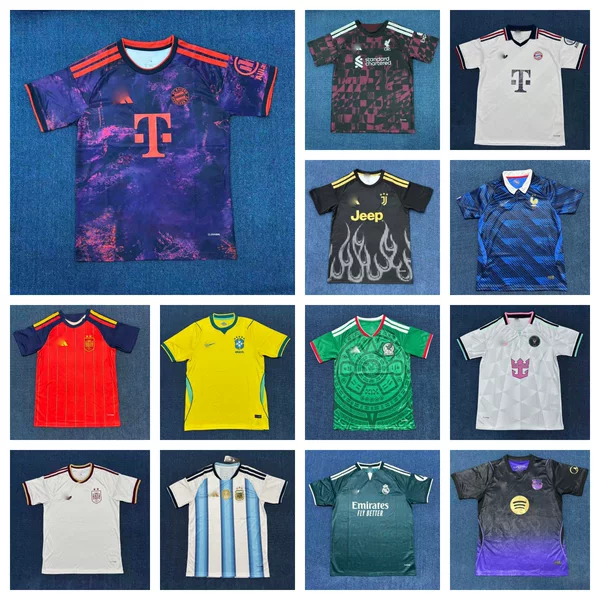 2627 new fan edition sports short-sleeve shirts from France, Spain, Belgium, and England, available for wholesale starting from one piece