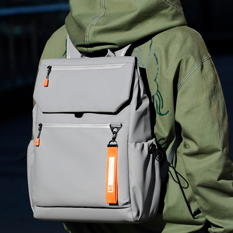 Trendy brand for men with large capacity backpack expansion, business computer bag, lightweight and multifunctional_voghion.com