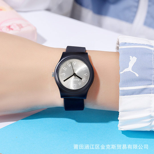 New Macaroon Children's Student Watch Candy Color Casual Digital Scale Couple High Color Value Men's and Women's Watch