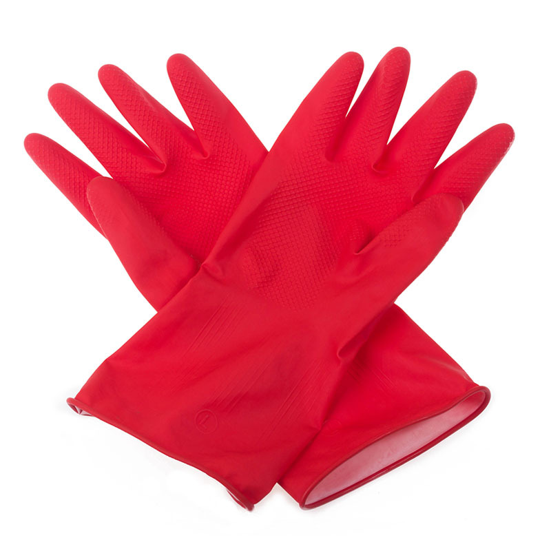 Guantes de lavado de platos para limpieza doméstica antideslizante cocina resistente lavandería doméstica guantes de látex impermeable al por mayor