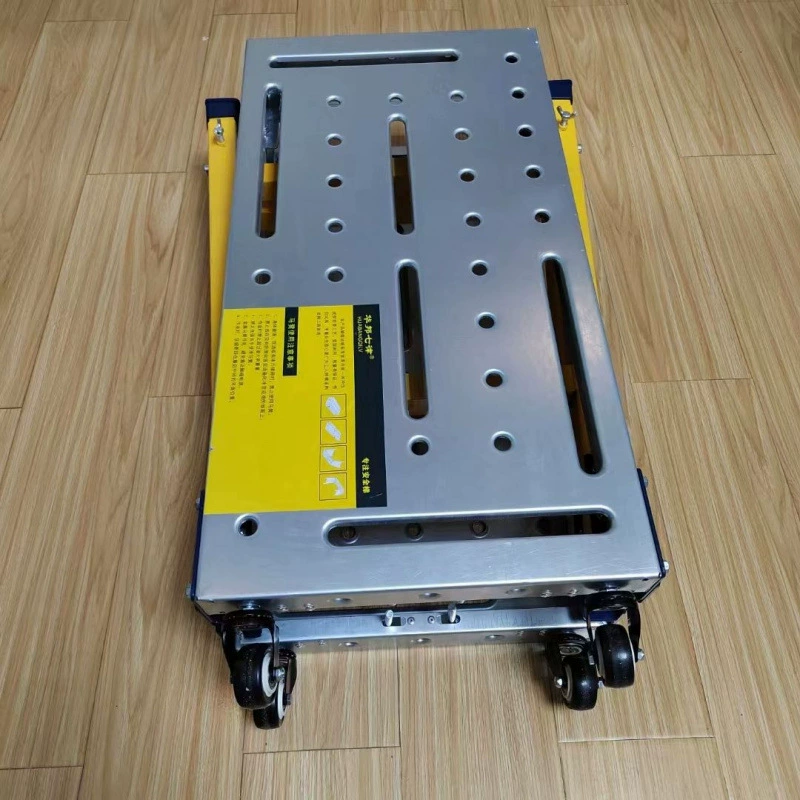 Складная регулируемая утолщенная интегрированная штампованная лестница на колесах для ремонта шпаклевки, табурет для маляра, строительные леса.