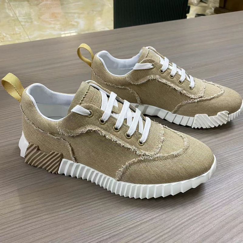 25 New Washed Denim Lace-Up Casual White Shoes Couple Running Shoes Sports Shoes Foreign Trade Men