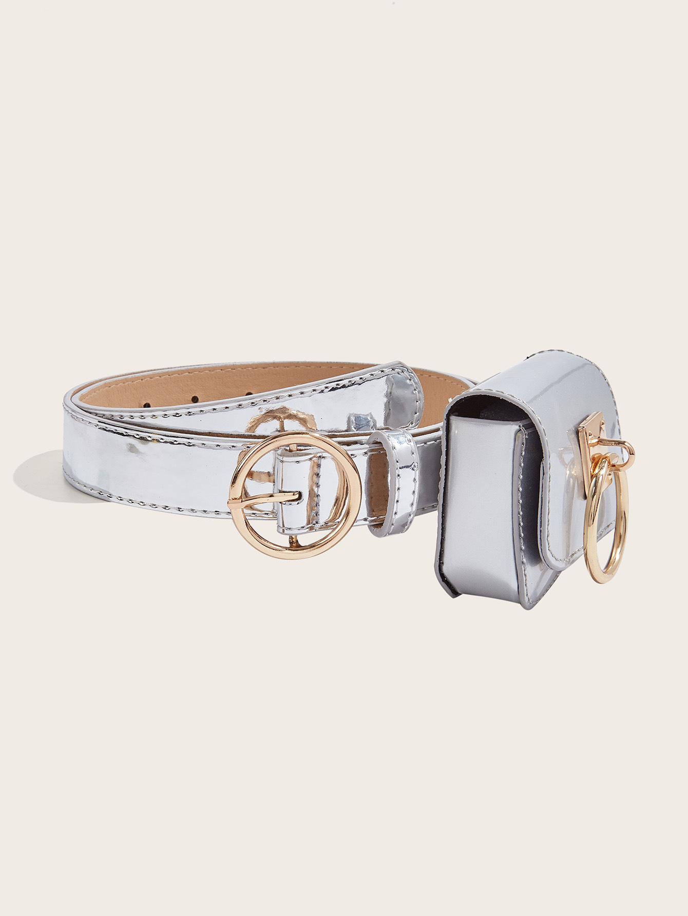 Daily, Street Occasion Imitation Leather, Alloy Material Simple Style Solid Color Imitation Leather Alloy Women's Leather Belts