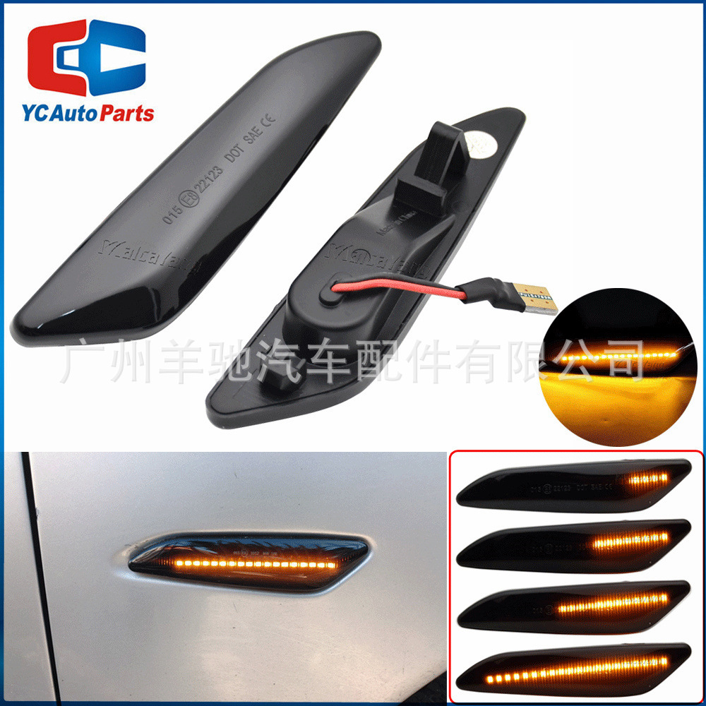 Aplicable a Alfa Romeo 147 156 Fiat Chrysler LED lámpara de hoja de dirección lateral
