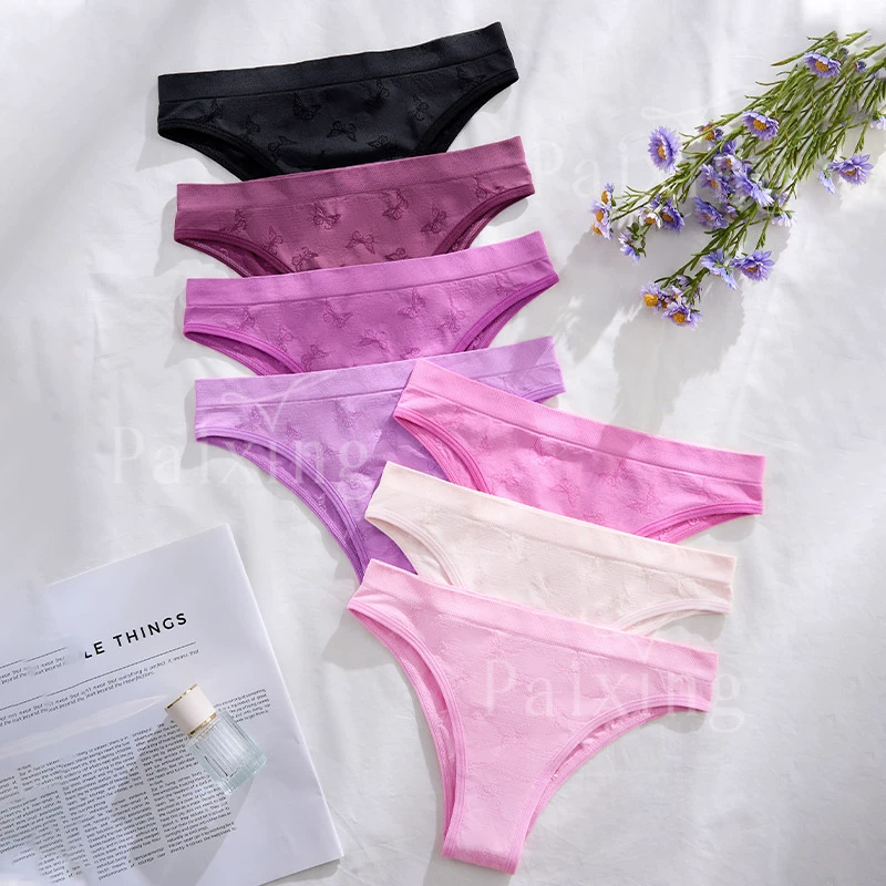 Личность лямки бесшовное сращивание тонкий кожно-дышащий спортивный трусы средней талии большой размер женские хлопчатобумажные промежностные трусики