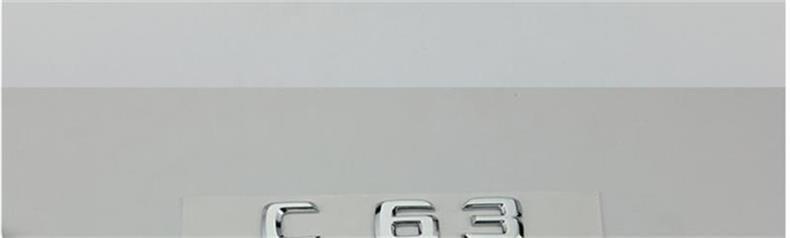 Suitable for Mercedes-Benz W204, used for modifying the rear emblem of C180, C200, C260, and C300 models; also suitable for 6.3 AMG and C63 car emblems