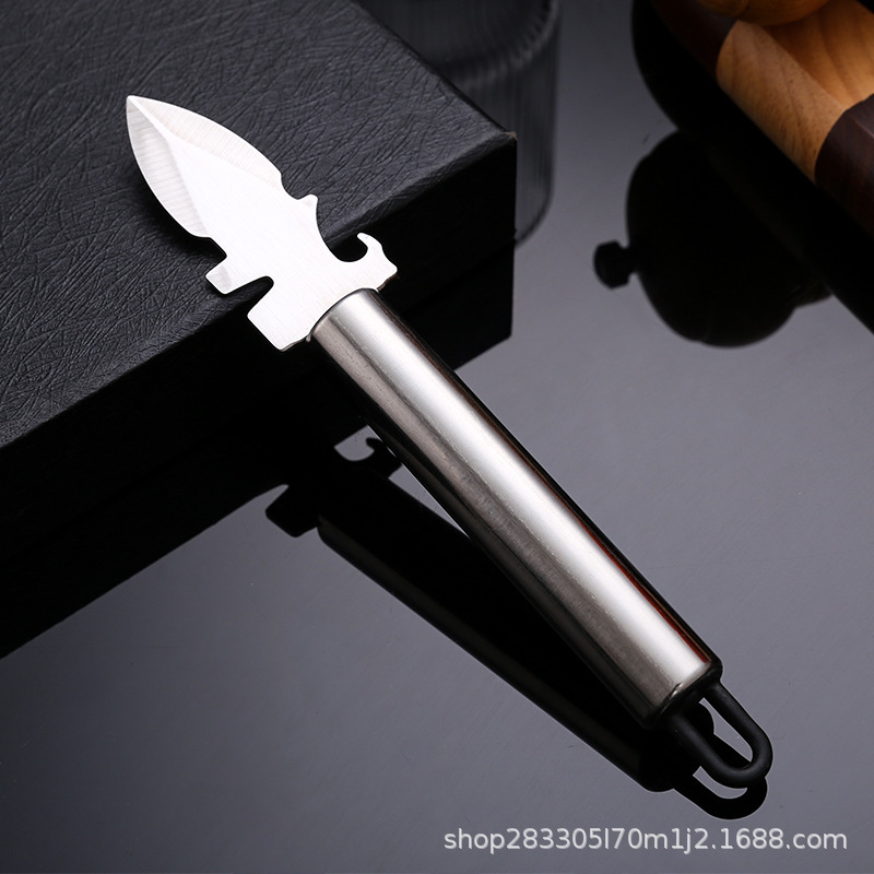 Cuchillo de ostras, cuchillo de ostras, artefacto de ostras, conchas de acero inoxidable, cuchillo especial para abrir viejas, cerveza.