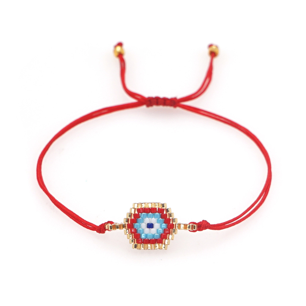 Lucky Eye Miyuki Beads Ethnic Style Hand-woven Bracelet Wholesale Jewelry Nihaojewelry display picture 5