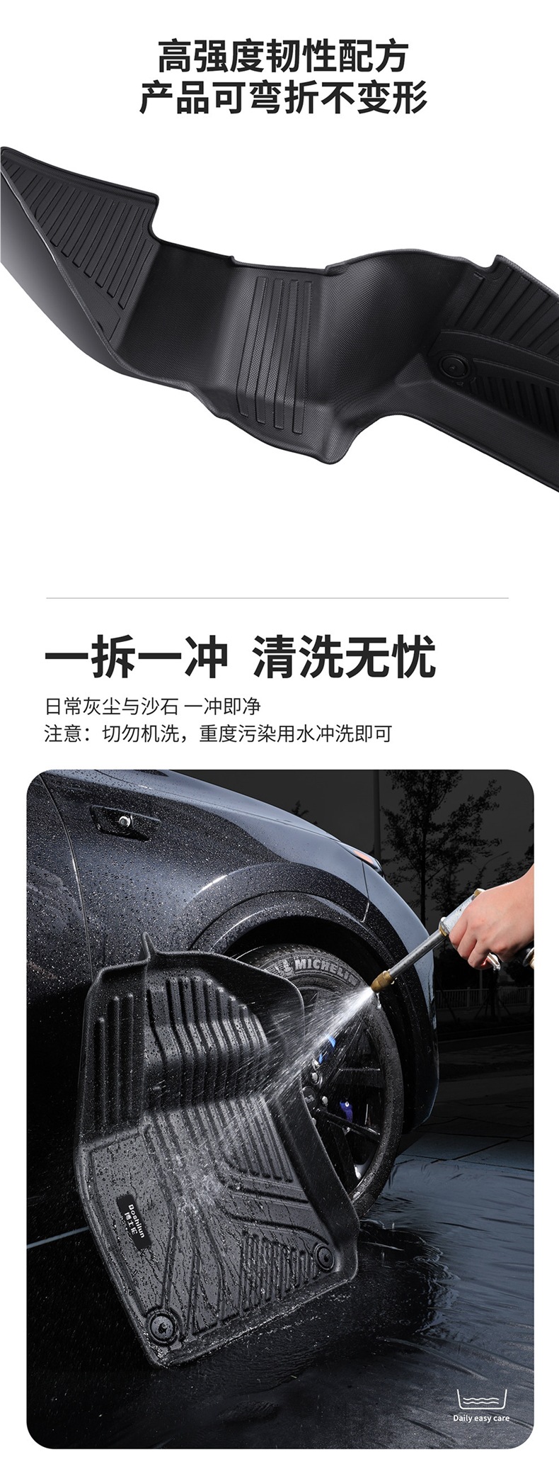 Suitable for Volkswagen ID3/ID4 X, Tayron, Passat CC, Teramont X, Magotan, Santana, Golf 8 TPE floor mats